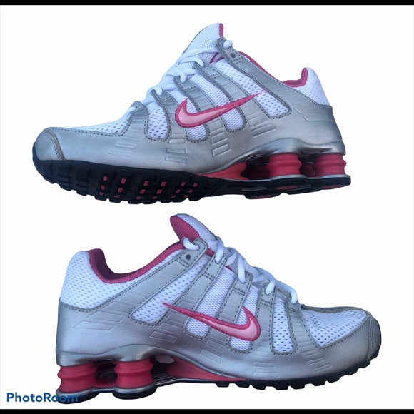 Nike Shox Womens size 5Y Silver Pink - Picture 4 of 7